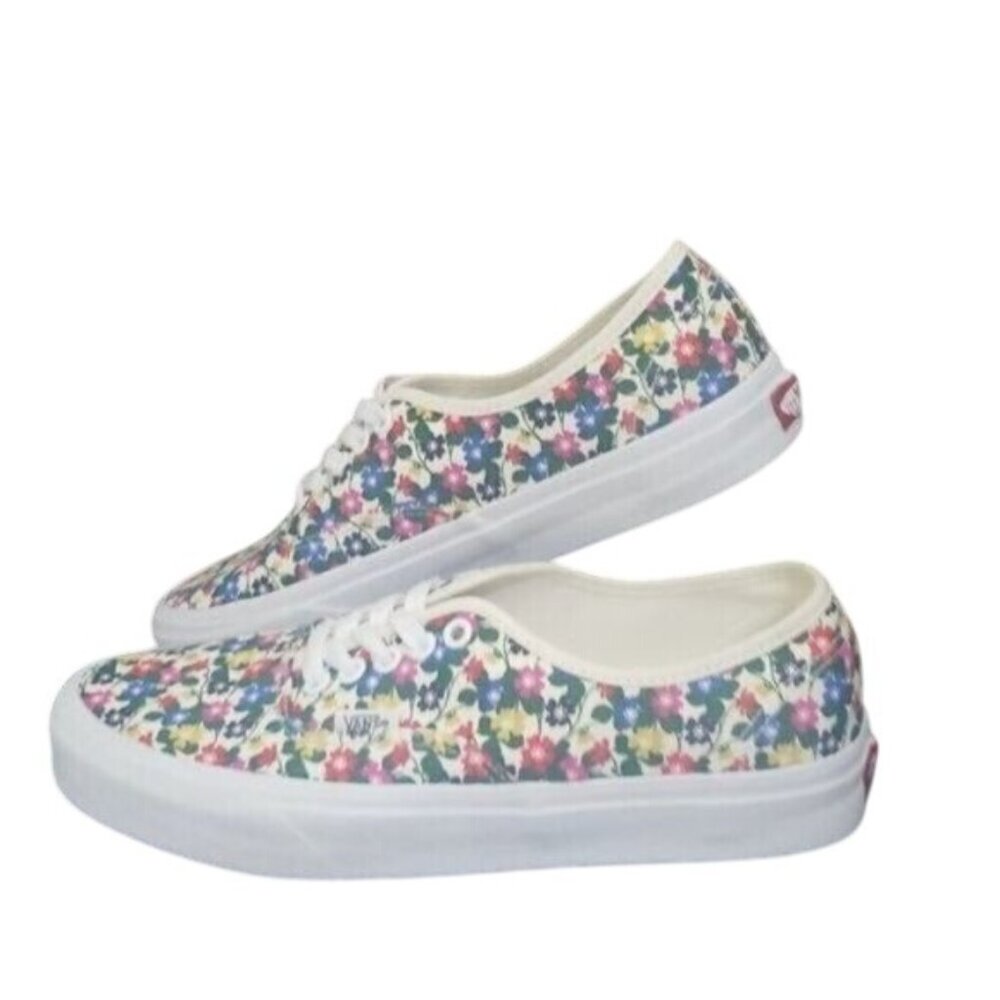 New Vans Authentic Womens Floral Sneakers Size‎ 7 Bloomcore Feminine Cottagecore